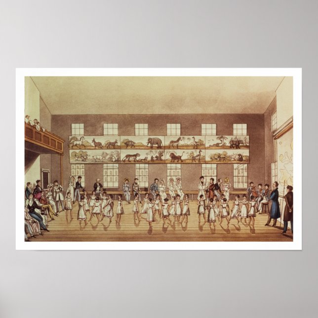 Póster Institución del Sr. Owen, Nueva Lanark (Quadrille  (Frente)