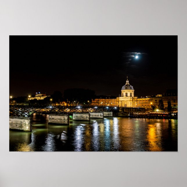 Póster Institut de France y Pont des Arts - París (Frente)