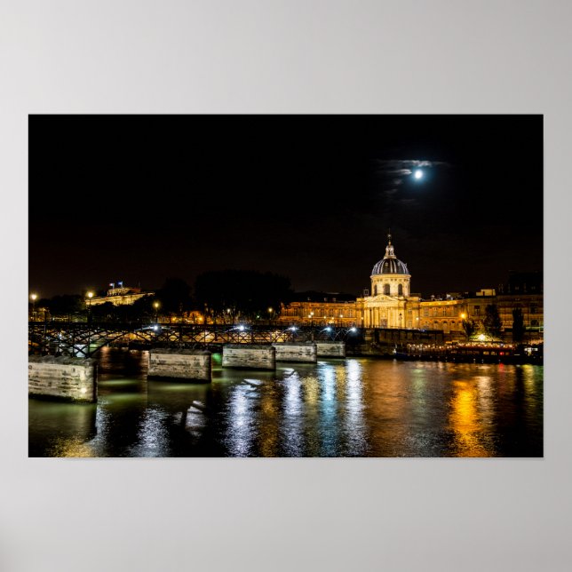Póster Institut de Francia y Pont des Arts - París (Frente)