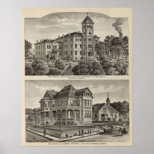 Póster Instituto de Kansas para la Educación de los Ciego (Frente)