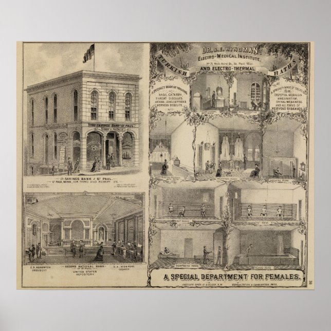 Póster Instituto de Medicina Electro en St. Paul, Minneso (Frente)