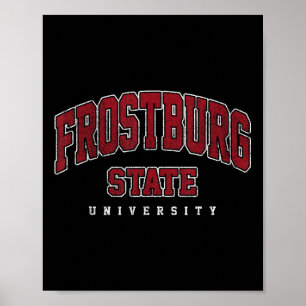 Póster Instituto de Tecnología de Frostburg Arch Retro pa