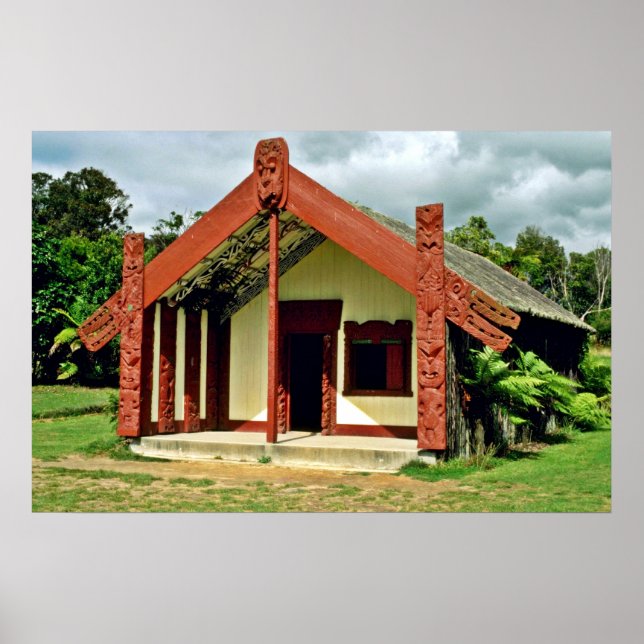 Póster Instituto Maorí De Artes Y Oficios, Rotorua (Frente)