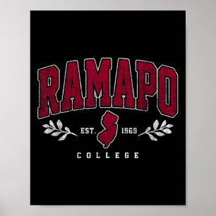 Póster Instituto Ramapo De Tecnología Arco Retro Para Hom
