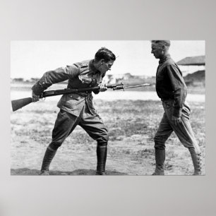 Póster Instrucción de la bayoneta