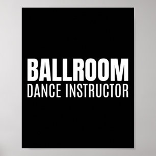 Póster Instructor de danza de salón de baile
