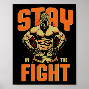 Póster Instructor de deportes divertidos entrenador de bo