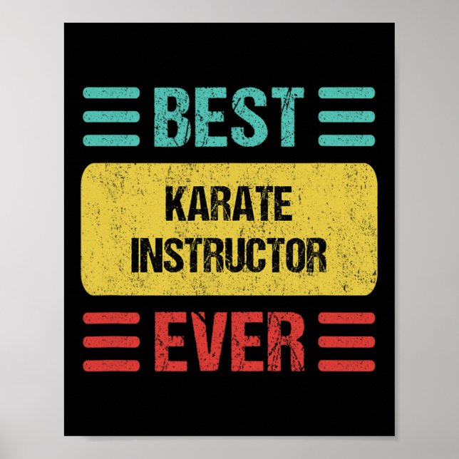 Póster Instructor de Karate 1 (Frente)