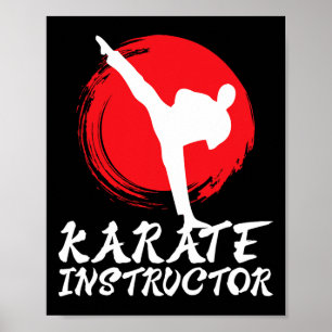 Póster Instructor de Karate Profesor de Karate Instructor