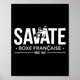 Póster Instructor de Savate Artes Marciales Francesas Kic
