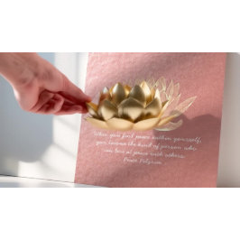 Póster Instructor de YOGA Cuota de mediación Rosa de oro