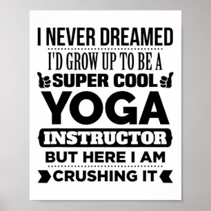 Póster Instructor de Yoga y Entrenador de Meditación Rega