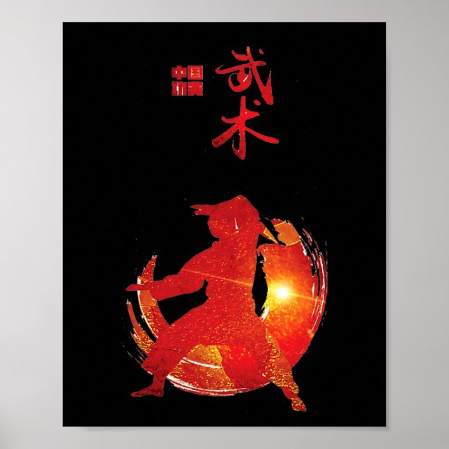 Póster Instructor Karate Estudiantes Karate Karate Callig (Frente)