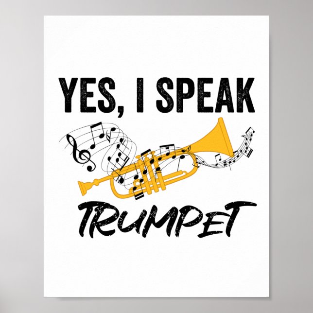 Póster Instrumento musical Trumpet | Trumpet Band Gift (Frente)