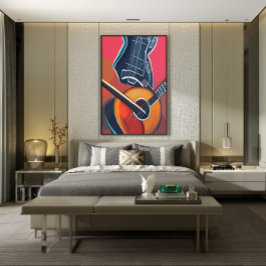 Póster Instrumentos de acuarela