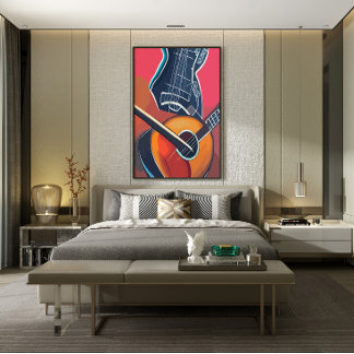 Póster Instrumentos de acuarela