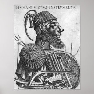 Póster Instrumentos de sustento humano, Arcimboldo