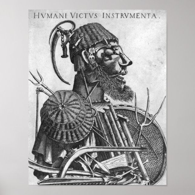 Póster Instrumentos de sustento humano, Arcimboldo (Frente)