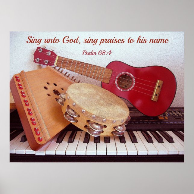 Póster Instrumentos musicales (Frente)