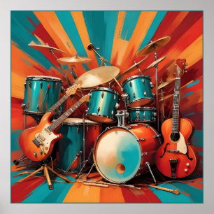 Póster Instrumentos musicales