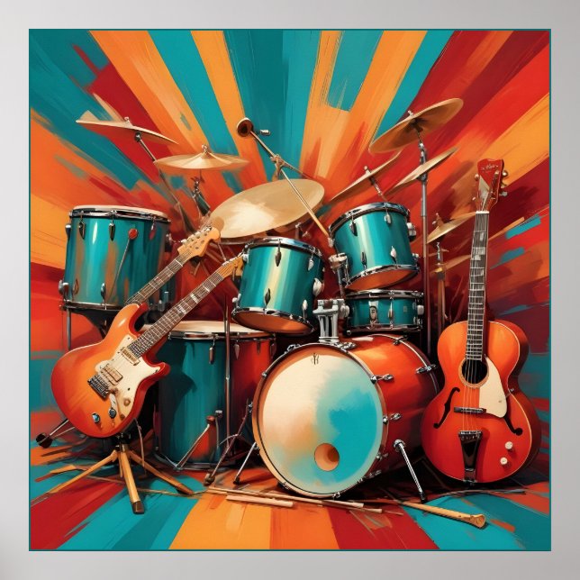 Póster Instrumentos musicales (Frente)