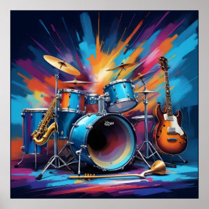 Póster Instrumentos musicales