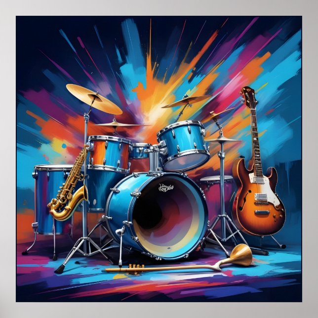 Póster Instrumentos musicales (Frente)