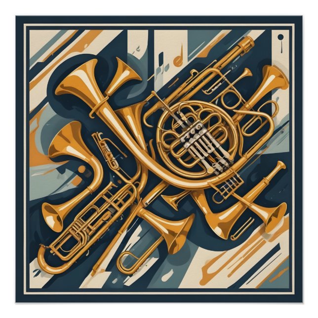 Póster Instrumentos musicales (Anverso)