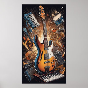 Póster Instrumentos musicales