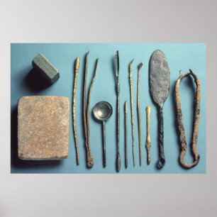 Póster Instrumentos quirúrgicos