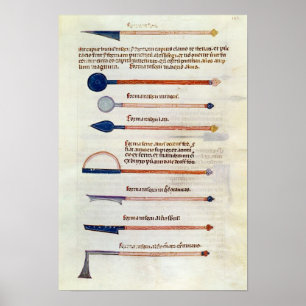 Póster Instrumentos quirúrgicos de un tratado