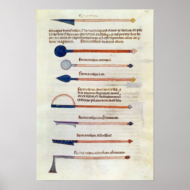 Póster Instrumentos quirúrgicos de un tratado (Frente)