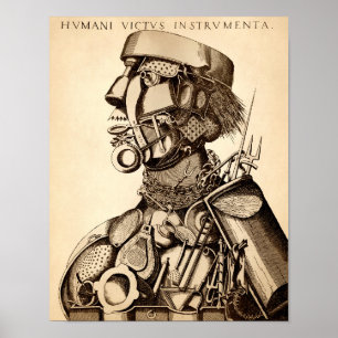 Póster Instrumentos vintage de sustento humano - Cocina