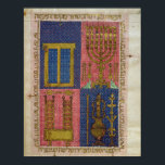 Póster Instruments of the Temple<br><div class="desc">Italian School's Ms.OR.26 fol.26r Instruments of the Temple,  from the Hebrew Bible located at the Biblioteca Estense Universitaria,  Modena,  Italy. The Ms.OR.26 fol.26r Instruments of the Temple,  from the Hebrew Bible was created around the 15th century.</div>