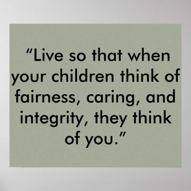 Póster Integridad (Frente)