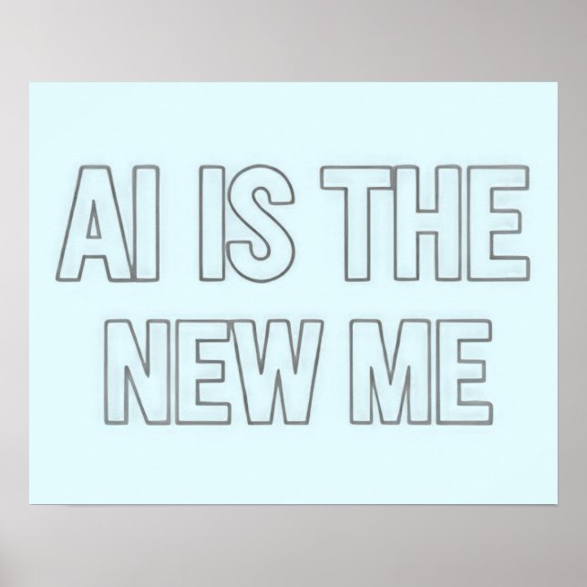 Póster Inteligencia Artificial Futura (Frente)