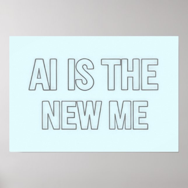 Póster Inteligencia Artificial Futura (Frente)