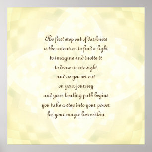 Póster Intención de curación