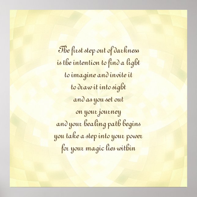 Póster Intención de curación (Frente)