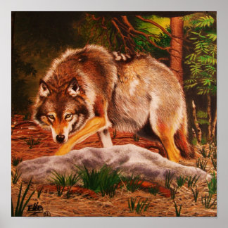 Póster Intención gris