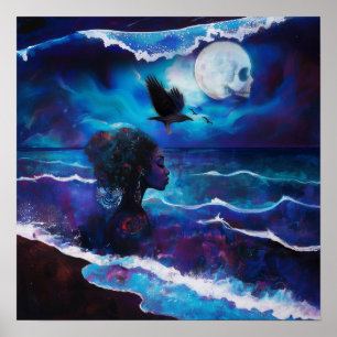 Póster Intención manifiesto Witchy AI Art Mateo Valor