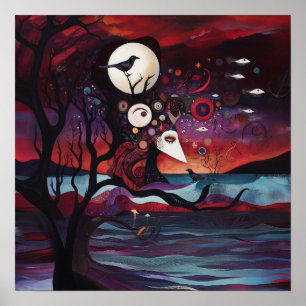 Póster Intención manifiesto Witchy AI Art Mateo Valor