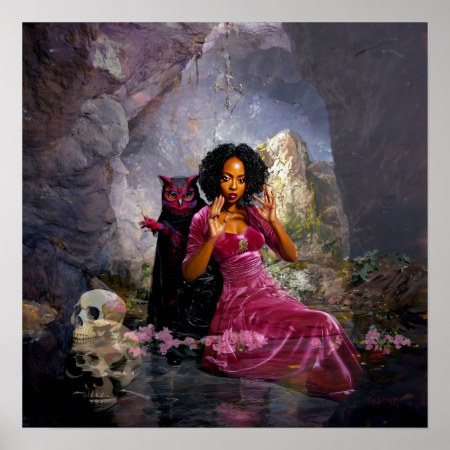 Póster Intención manifiesto Witchy AI Art Mateo Valor (Frente)