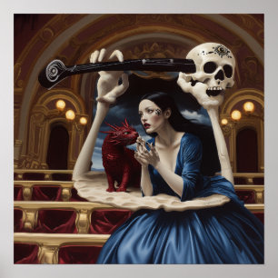 Póster Intención manifiesto Witchy AI Art Mateo Valor