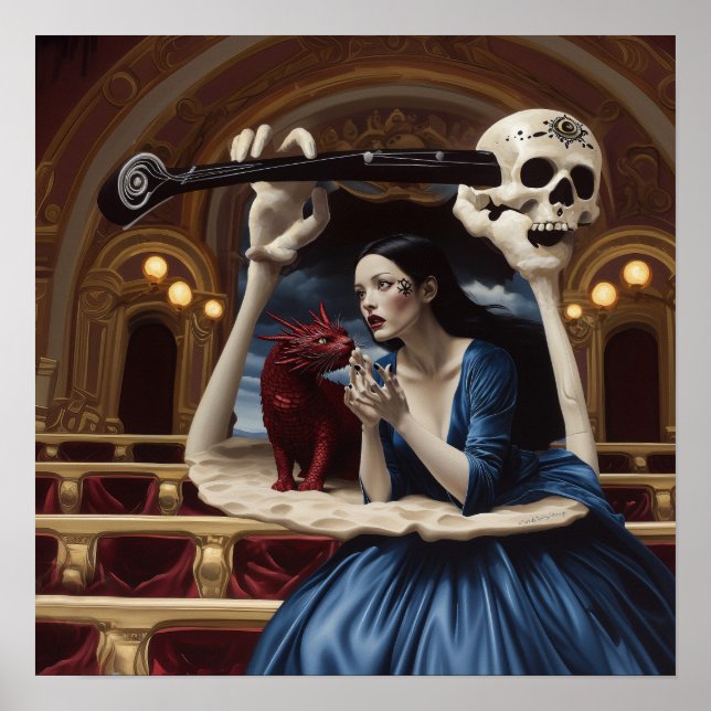 Póster Intención manifiesto Witchy AI Art Mateo Valor (Frente)