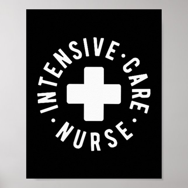 Póster Intensive Care Nurse Icu Nurse New Grad Nurse  (Frente)