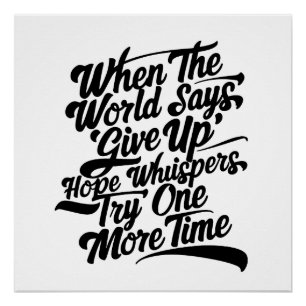 Póster Intentar una vez más