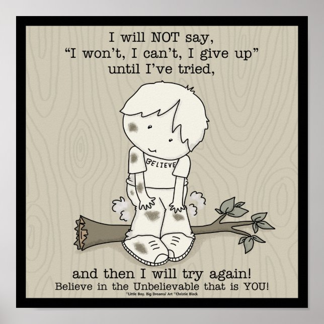 Póster Intentaré de Nuevo (Frente)