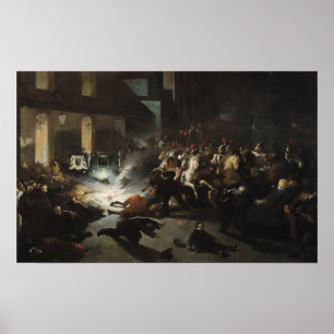 Póster Intento de asesinato del emperador Napoleón