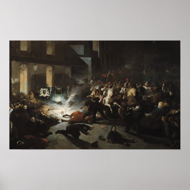 Póster Intento de asesinato del emperador Napoleón (Frente)